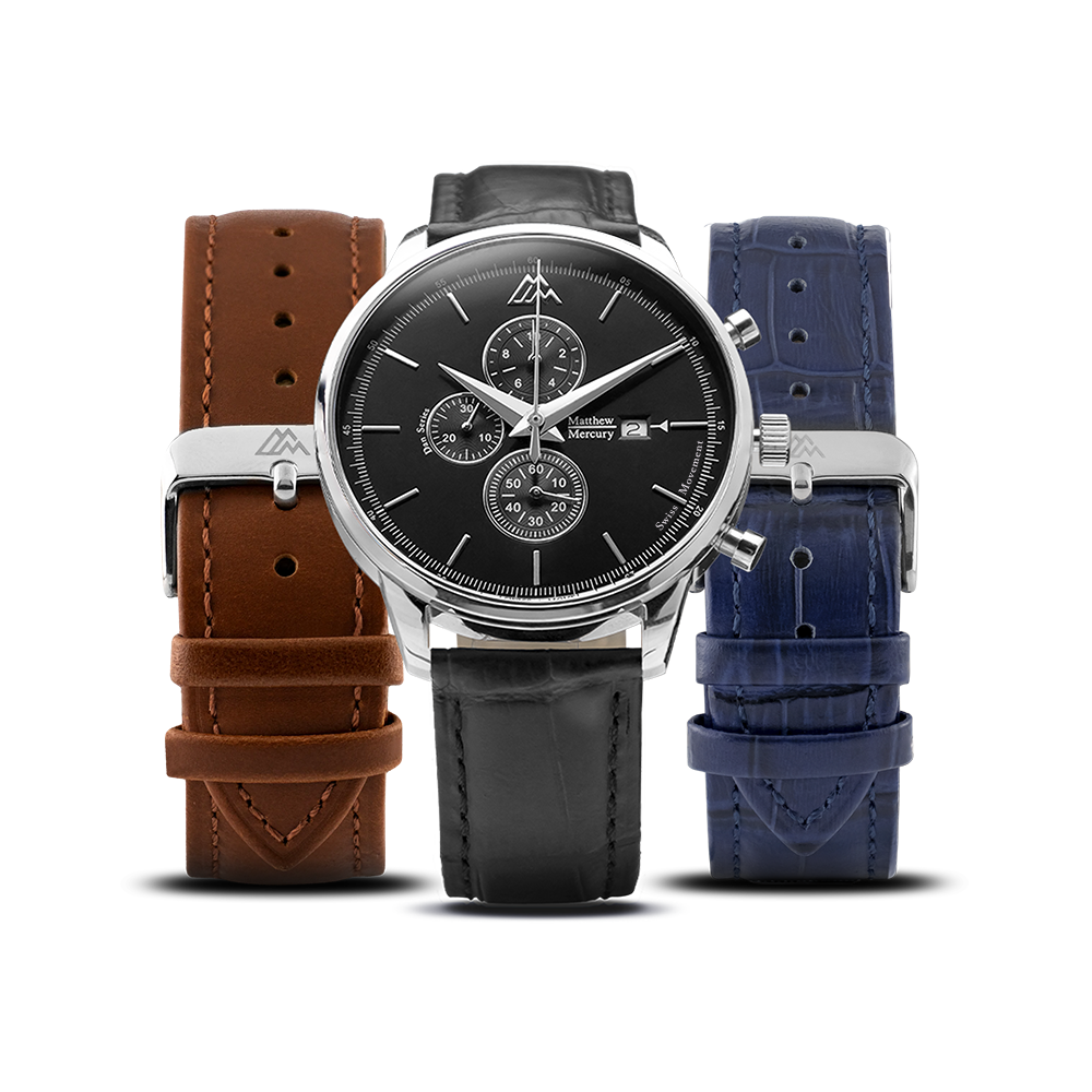 Magnum Black - leather straps set